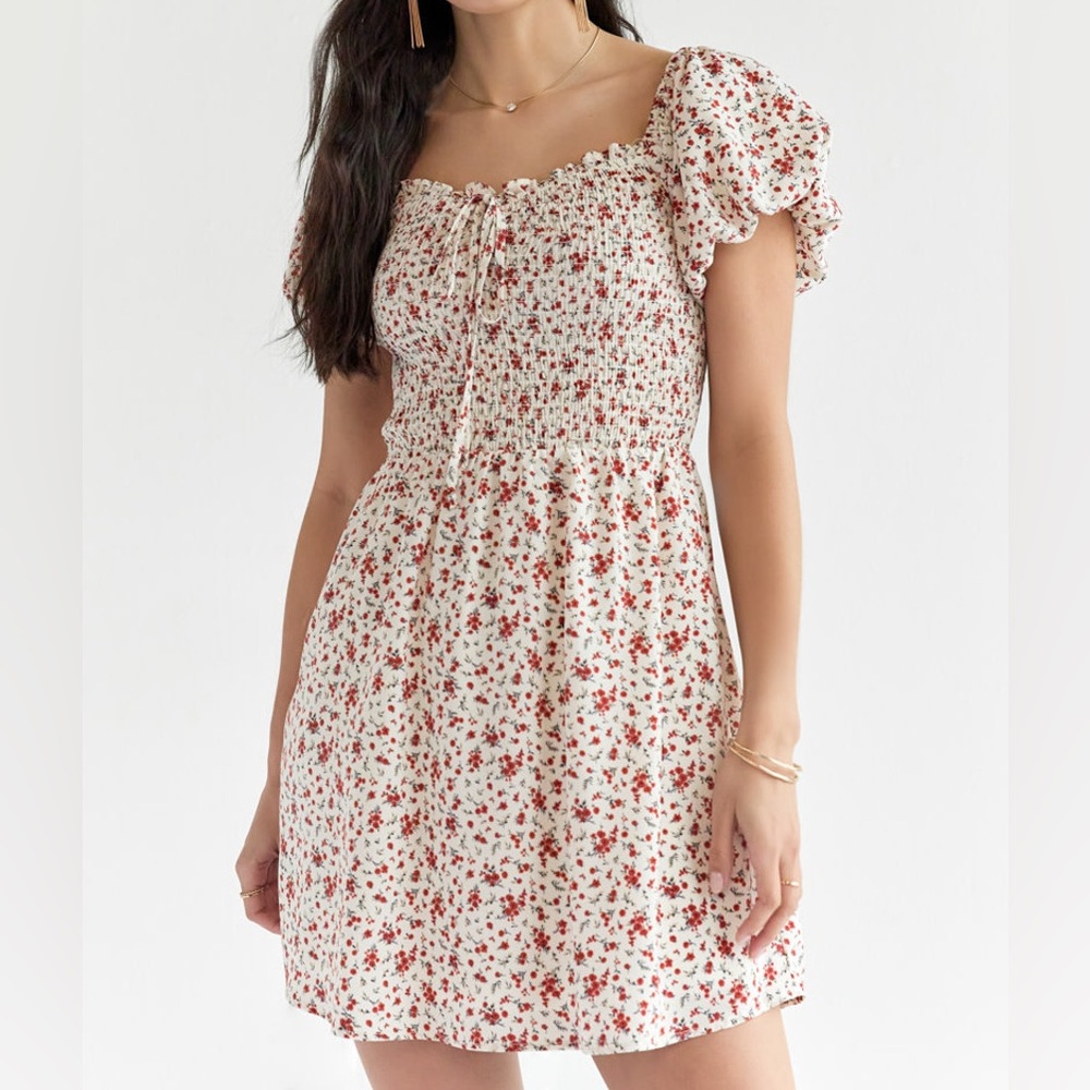 Miami floral mini dress